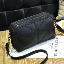 Load image into Gallery viewer, Leather Replica Elongated Purse Handbag For Women Black