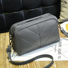 Load image into Gallery viewer, Leather Replica Elongated Purse Handbag For Women Gray