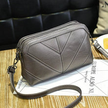 Load image into Gallery viewer, Leather Replica Elongated Purse Handbag For Women Champagne