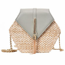 Load image into Gallery viewer, Hexagon Hay Style Handbag For Women Green