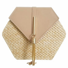 Load image into Gallery viewer, Hexagon Hay Style Handbag For Women Khaki