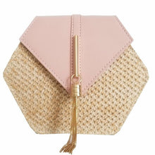 Load image into Gallery viewer, Hexagon Hay Style Handbag For Women Pink