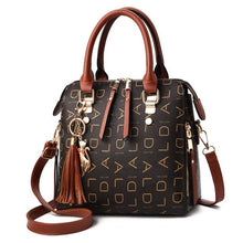 Load image into Gallery viewer, Vintage Polyurethane Leather Boston Womens Bag Tan / B