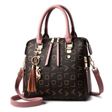 Load image into Gallery viewer, Vintage Polyurethane Leather Boston Womens Bag Pink / B