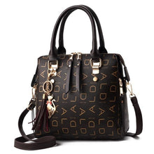 Load image into Gallery viewer, Vintage Polyurethane Leather Boston Womens Bag Coffee / B