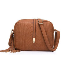 Load image into Gallery viewer, Cross-Body Pu Leather Purse For Women Brown