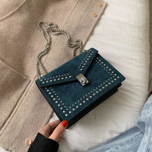 Load image into Gallery viewer, Chain Polyurethane Leather Cross-Body Bag For Women Blue