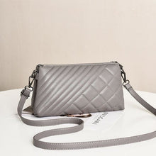 Load image into Gallery viewer, Polyurethane Leather Stylish Purse Handbag For Women Gray / A