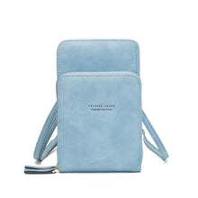 Load image into Gallery viewer, Fashion Smooth Pu Leather Wallet Purse For Women Light Blue / B