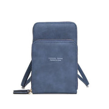 Load image into Gallery viewer, Fashion Smooth Pu Leather Wallet Purse For Women Deep Blue / B