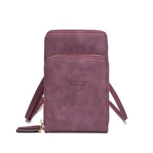 Load image into Gallery viewer, Fashion Smooth Pu Leather Wallet Purse For Women Deep Purple / B