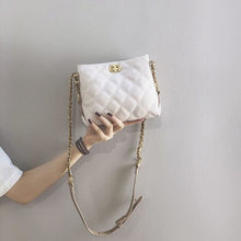 Load image into Gallery viewer, Polyurethane Leather Smooth Shoulder Bag For Women Ivory