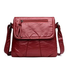 Load image into Gallery viewer, Polyurethane Leather Smooth Shoulder Bag For Women Red