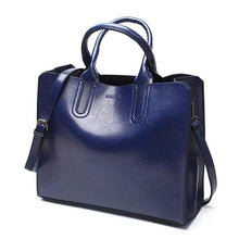 Load image into Gallery viewer, Faux Leather Fashion Bag For Women Blue