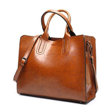 Load image into Gallery viewer, Faux Leather Fashion Bag For Women Brown