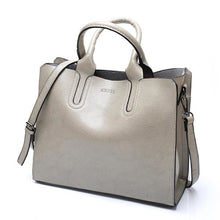 Load image into Gallery viewer, Faux Leather Fashion Bag For Women Gray