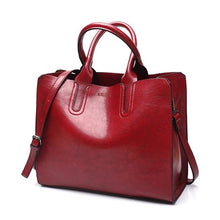 Load image into Gallery viewer, Faux Leather Fashion Bag For Women Burgundy