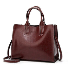 Load image into Gallery viewer, Faux Leather Fashion Bag For Women White And Coffee