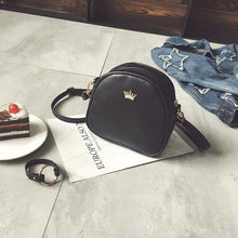 Load image into Gallery viewer, Smooth Leather Replica Queen Purse For Women Black