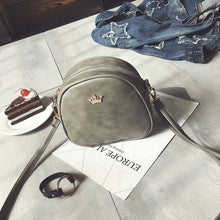 Load image into Gallery viewer, Smooth Leather Replica Queen Purse For Women Gray