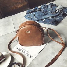 Load image into Gallery viewer, Smooth Leather Replica Queen Purse For Women Light Brown