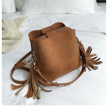 Load image into Gallery viewer, Scrub Fashion Handbag Shoulder Bag For Women Brown