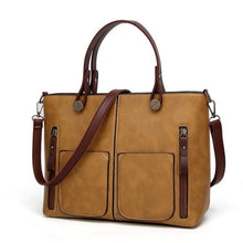 Load image into Gallery viewer, Business-Woman Leather Replica Shoulder Bag Yellow
