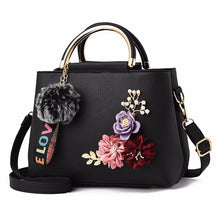 Load image into Gallery viewer, Flower Pendant Polyurethane Leather Bag for Women