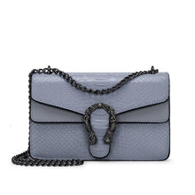Load image into Gallery viewer, Snake Chain Purse Shoulder Bag For Women Gray / L