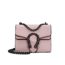 Load image into Gallery viewer, Snake Chain Purse Shoulder Bag For Women Pink / S
