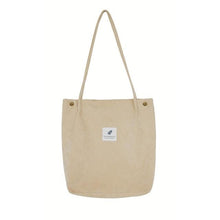 Load image into Gallery viewer, Smooth Corduroy Trendy Handbag For Women Beige
