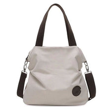 Load image into Gallery viewer, Canvas And Leather Replica Shoulder Bag For Women White / Small