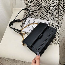 Load image into Gallery viewer, Mini Leather Replica Chain Purse For Women Black