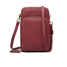 Load image into Gallery viewer, Fashion Smooth Pu Leather Wallet Purse For Women Burgundy / A