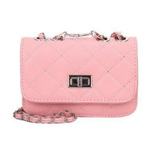 Load image into Gallery viewer, Leather Replica Chain Hasp Cross-Body Bag Womens Handbag Light Pink