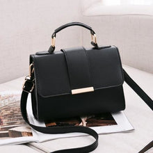 Load image into Gallery viewer, Zipper Leather Replica Shoulder Bag For Women Black