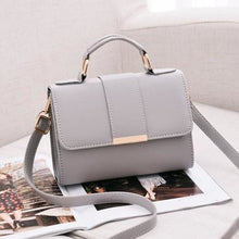 Load image into Gallery viewer, Zipper Leather Replica Shoulder Bag For Women Gray