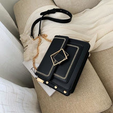 Load image into Gallery viewer, Polyurethane Leather Bag Diamond Lock Purse For Women Black